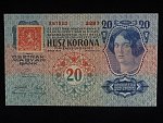 20 K 1913, kolkovaná, I.vydání série 2287