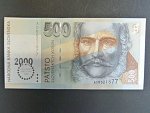 500 Sk 1.10.1993/2000 série A, přítisk Bi-milénium