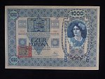 1000 K 1902 série 1226, kolkovaná , typ A3, šedý podtisk