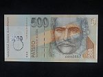 chybotisk, 500 Sk 1.10.1993/2000 série A, přítisk Bi-milénium s výrazným posunem přetisku