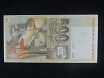 chybotisk, 500 Sk 1.10.1993/2000 série A, přítisk Bi-milénium s výrazným posunem přetisku