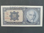 20 Kč 1926 série Eg, perf. SPECIMEN z rubu