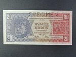 20 Kč 1926 série Cg, perf. SPECIMEN z líce