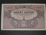 10 Kčs 2.1.1927 série N, perf. NEPLATNÉ