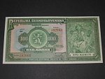 100 Kč 14.1.1920  serie Ag, velmi dobrá kvalita