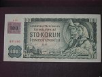 100 Kč 1961 s. D, kolek, Baj. CZ 1a, Pi. 1