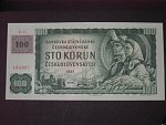 100 Kč 1961 s. R, kolek, Baj. CZ 1c, Pi. 1