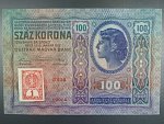 100 K 1912, kolkovaná, tmavě modrá