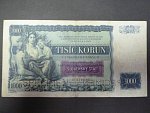 1000 Ks 25.5.1934 s přetiskem, série O, 2x perf. SPECIMEN