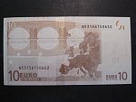 10 Euro 2002 s.N, Rakousko, podpis Jeana-Clauda Tricheta, F009 tiskárna Österreichische Banknoten und Sicherheitsdruck, Rakousko