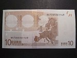 10 Euro 2002 s.N, Rakousko, podpis Jeana-Clauda Tricheta, F016 tiskárna Österreichische Banknoten und Sicherheitsdruck, Rakousko