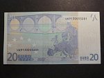 20 Euro 2002 s.U, Francie, podpis Jeana-Clauda Tricheta, L049 tiskárna  Banque de France, Francie