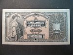 1000 Kč 8.4.1932, serie A, vzor - svisle perf. SPECIMEN + perf. otvor
