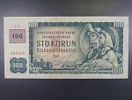 100 Kč 1961 s. D 64, kolek, Baj. CZ 1a, Pi. 1