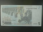 5 Euro 2002 s.P, Holandsko, podpis Jeana-Clauda Tricheta, E008 tiskárna F. C. Oberthur, Francie