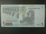 5 Euro 2002 s.V, Španělsko, podpis Jeana-Clauda Tricheta, M004 tiskárna Fábrica Nacional de Moneda , Španělsko