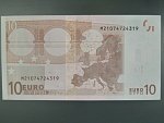 10 Euro 2002 s.M, Portugalsko, podpis Jeana-Clauda Tricheta, U003 tiskárna Valora - Banco de Portugalsko, Portugalsko