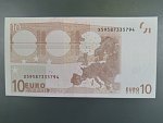 10 Euro 2002 s.X, Německo, podpis Jeana-Clauda Tricheta, G017 tiskárna Koninklijke Joh. Enschedé, Holandsko