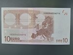 10 Euro 2002 s.Y, Řecko, podpis Willema F. Duisenberga, N001 tiskárna Řecko