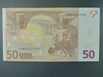 50 Euro 2002 s.V, Španělsko, podpis Jeana-Clauda Tricheta, M035 tiskárna Fábrica Nacional de Moneda , Španělsko