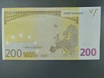 200 Euro 2002 s.Y, Řecko, podpis Willema F. Duisenberga, R003 tiskárna Bundesdruckerei, Německo