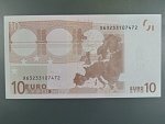 10 Euro 2002 s.X, Německo, podpis Jeana-Clauda Tricheta, E002 tiskárna F. C. Oberthur, Francie