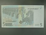 5 Euro 2002 s.X, Německo, podpis Jeana-Clauda Tricheta, R004 tiskárna Bundesdruckerei, Německo