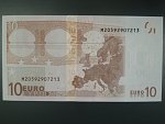 10 Euro 2002 s.M, Portugalsko, podpis Willema F. Duisenberga, U001 tiskárna Valora - Banco de Portugalsko, Portugalsko