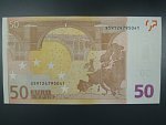50 Euro 2002 s.X, Německo, podpis Jeana-Clauda Tricheta, R032 tiskárna tiskárna Bundesdruckerei, Německo