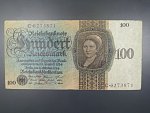 Německo, 100 RM 1924 série C, podtiskové písmeno B