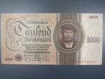 Německo, 1000 RM 1924 série A, podtiskové písmeno R