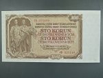 100 Kčs 1953 série CK, tiskárna Goznak Moskva, perf. 3md