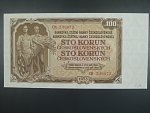 100 Kčs 1953 série CH, tiskárna Goznak Moskva, perf. 3md