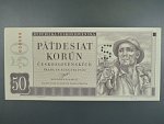 50 Kčs 29.8.1950, série B 20, perforace S