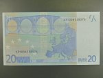 20 Euro 2002 s.X, Německo, podpis Jeana-Clauda Tricheta, P016 tiskárna Giesecke a Devrient, Německo