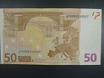 50 Euro 2002 s.X, Německo, podpis Jeana-Clauda Tricheta, G029 tiskárna Koninklijke Joh. Enschedé, Holandsko