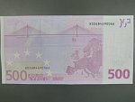 500 Euro 2002 s.X, Německo, podpis Jeana-Clauda Tricheta, R007 tiskárna Bundesdruckerei, Německo