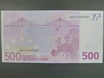 500 Euro 2002 s.X, Německo, podpis Jeana-Clauda Tricheta, R013 tiskárna Bundesdruckerei, Německo
