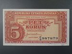 5 Kčs 1945 série U/G