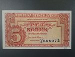 5 Kčs 1945 série U/Z