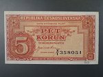 5 Kčs 1945 série X/T