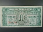 10 Kčs 1945 série R/U