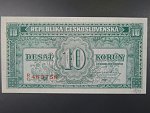 10 Kčs 1945 série R/C perforace 3md