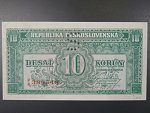 10 Kčs 1945 série P/K perforace 