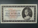 100 Kčs 1945 série B 39 perforace 3md