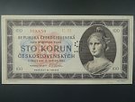 100 Kčs 1945 série C 02 perforace 