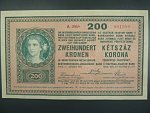 200 K 27.10.1918, serie A 2058, s potiskem na R