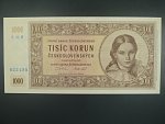 1000 Kčs 9.5.1951 nevydaná, série 11 B, certifikát ČNB