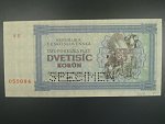 2000 K 1945 série 8If, perf. SPECIMEN, poloha vodoznaku A