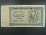 2000 K 1945 série 16Tl, perf. SPECIMEN, poloha vodoznaku A